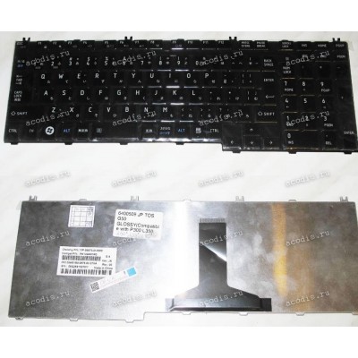 Keyboard Toshiba Satellite A50*, L35*, L55*, P30*, P50*, Qosmio X305-****,G50,F50 (Black/Glossy/JP) чёр