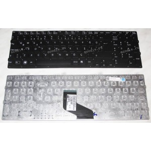 Keyboard Sony VPC-F219FC (Sony p/n: 148952941) (Black-Black/Matte/TR) чёрная в черной рамке матовая
