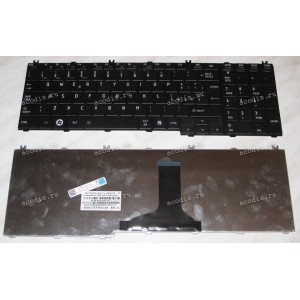 Keyboard Toshiba Satellite C65*, L65*, L67* (Black/Matte/IT) чёрная матовая Keyboard Toshiba Satellite C65*, L65*, L67* (Black/Matte/IT) чёрная матовая