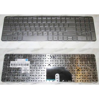 Keyboard HP/Compaq dv6-6000 (Silver/Glossy/TW) серебристая глянцевая