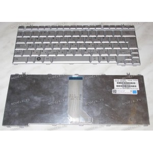 Keyboard Toshiba Satellite M800, U400, U405, U405D (Silver/Matte/RUO) серебристая матовая русифицированна