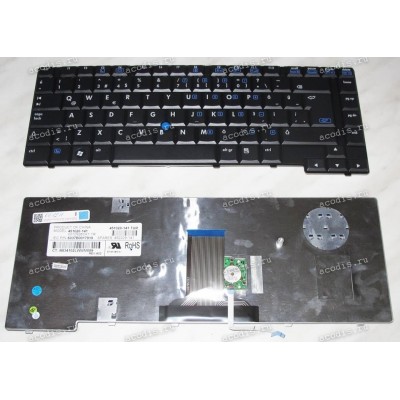 Keyboard HP/Compaq 8510p, 8510w (Black/Matte/TR) черная матовая PointStick