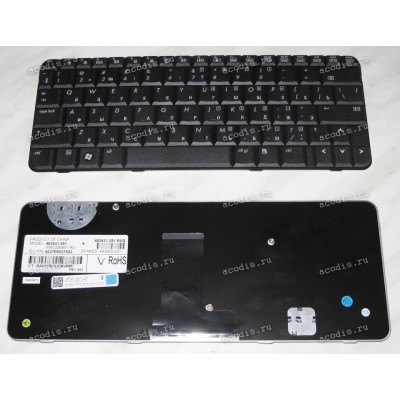 Keyboard HP/Compaq Presario CQ20, Compaq 2230, 2230s (Black/Matte/RUO) черная матовая