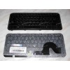 Keyboard HP/Compaq dm3, dm3-1000, dm3t, dm3z (Black-Silver/Glossy/RUO) черная глянц. русифицированная