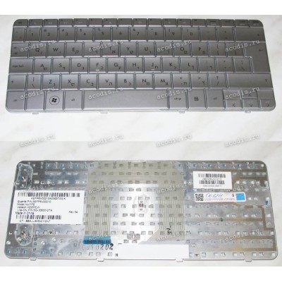 Keyboard HP/Compaq Pavilion DM1-1000 (Silver/Glossy/HB) серебристая глянцевая