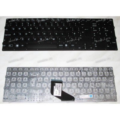 Keyboard Sony VPC-F219FC (p/n: 148952881) (Black/Matte/UK) чёрная матовая