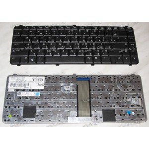 Keyboard HP/Compaq 653*, 637*, CQ510, CQ511, CQ515, CQ516, CQ610, CQ615 (Black/Matte/RUO) черная матовая