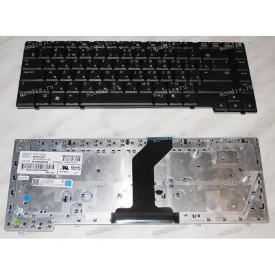 Keyboard HP/Compaq 6535B, 6530B (Black/Matte/RUO) черная матовая