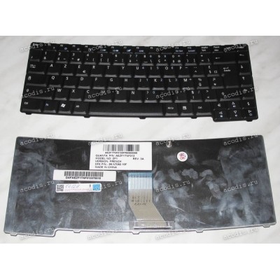 Keyboard Acer Ferrari 4000, TravelMate 23**, 24**, 3***, 40**, 4210, 8*** (Black/Matte/FR) черн мат