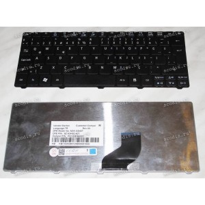 Keyboard Acer Aspire One 522, 532, 532H, Gateway LT21 (Black/Matte/TR) черная матовая