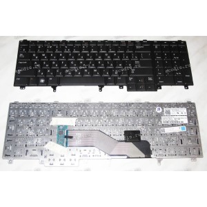 Keyboard Dell Latitude E6520 (Black/Matte/RUO) чёрная матовая