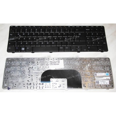 Keyboard Dell Inspiron 17R, N7010 (Black/Matte/LA) чёрная матовая