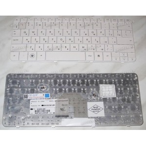 Keyboard HP/Compaq dv2, dv2-1*** (White/Glossy/RUO) белая глянцевая
