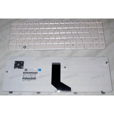 Keyboard HP/Compaq dv3-1000, dv3-2000 (White/Glossy/TR) белая глянцевая