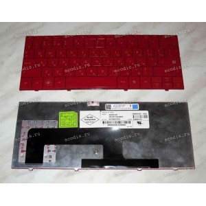 Keyboard HP/Compaq Mini 700, 1000, 1100 (Red/Glossy/RUO) красная глянцевая