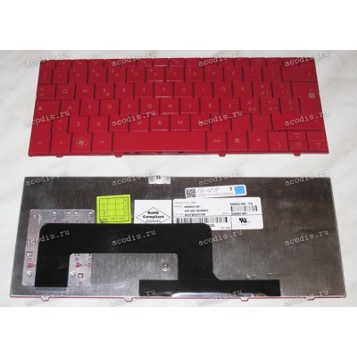 Keyboard HP/Compaq Mini 700, 1000, 1100 (Red/Glossy/IT) красная глянцевая