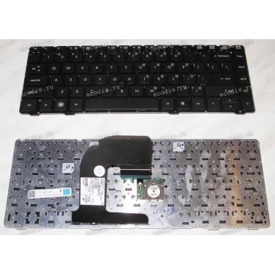 Keyboard HP/Compaq EliteBook 8460p (Black/Matte/US) чёрная матовая PointStick
