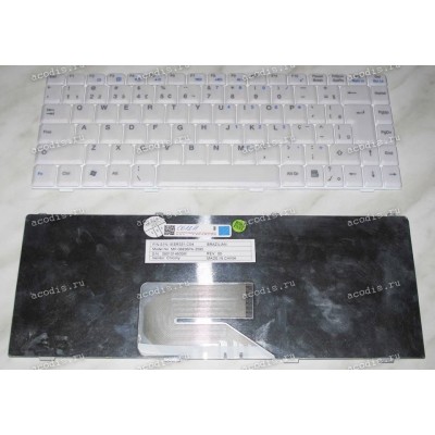 Keyboard Fujitsu Siemens Amilo A1655, L1310*, Li1705, Pa1538 (White/Matte/BR) белая матовая