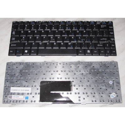 Keyboard Fujitsu Siemens Amilo A1655, L1310*, Li1705, Pa1538 (Black/Matte/US) чёрная матовая