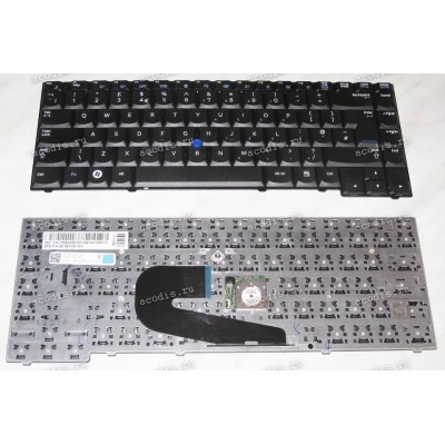 Keyboard Samsung Aegis 400B, NP400B2B, NP400B4B, NP400B5B (p/n: BA59-03001A) (Black/Matte/UK) чёрная матовая PointStick