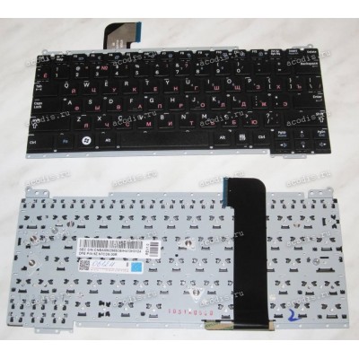 Keyboard Samsung NP-NC110 (p/n: BA59-02985C) (Black/Matte/RUO) черная матовая русифицированная