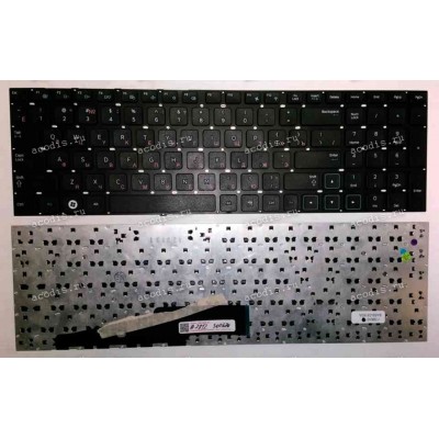 Keyboard Samsung NP300E5A, NP300V5A, NP305E5A, NP305V5A 15.6" (p/n: BA59-03975C, BA59-03183A) (Black/Matte/RUO) чёрная матовая русифицированная