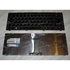 Keyboard Lenovo IdeaPad Z370 (Black-Pink/Matte/LA) черная в розовой рамке матовая