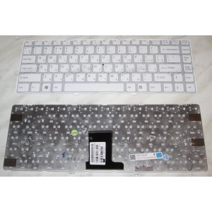 Keyboard Sony VPC-EA (p/n: 148792471) (White/Matte/RUO) белая матовая русифицированная