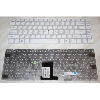 Keyboard Sony VPC-EA (p/n: 148792471) (White/Matte/RUO) белая матовая русифицированная