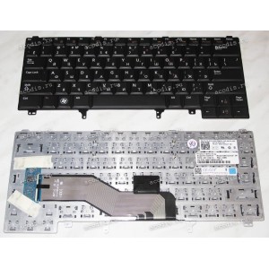 Keyboard Dell Latitude E6420 (Black/Matte/RUO) чёрная матовая русиф.