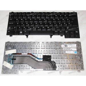 Keyboard Dell Latitude E6420 (Black/Matte/HU) чёрная матовая PointStick
