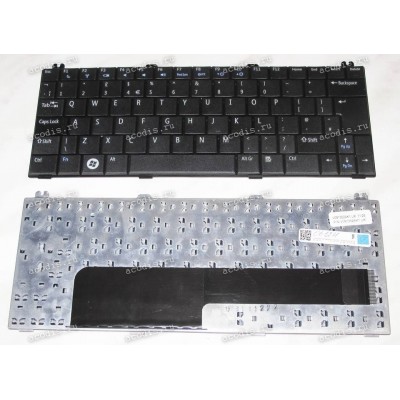 Keyboard Dell Inspiron 1210, Mini 12 (Black/Matte/UK) чёрная матовая