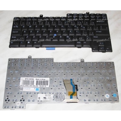 Keyboard Dell Latitude D500,D505,D600,D800,Inspiron 500m,510m,600m,8500 (Black/Matte/CA) чёрная матовая PointStick