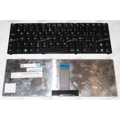 Keyboard Asus UL20 (Black-Black/Matte/IT) чёрная в черной рамке матовая