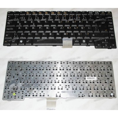 Keyboard Asus L9, L9000, T9, T9000 (Black/Matte-Transparent/TR) чёрная матовая
