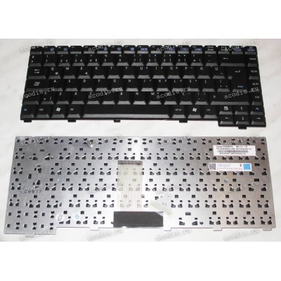 Keyboard Asus A3, A3G/H/L/N, A3000, A6000*,A6*, Z9, Z9100 нерусифицированная (Black/Matte/TR) чёрн. мат