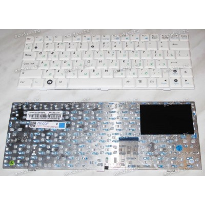 Keyboard Asus eeePC 1000, 1000H, 1000HE, 1000HA, 1000HD (White/Matte/RUO) белая матовая
