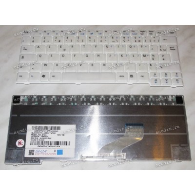 Keyboard Acer TravelMate 3000, 3002WTCi, 3010, 3020, 3022WTMi, 3030, 3040 (White/Matte/FR) белая матовая