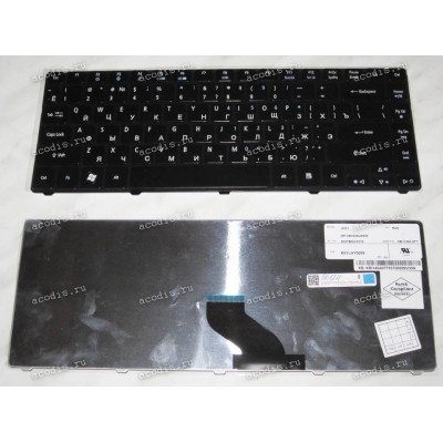 Keyboard Acer Aspire 3410T, 3810*, 4410T, 4535, 4736, 4810*, 4935 (Black/Glossy/RUO) черная глянцевая