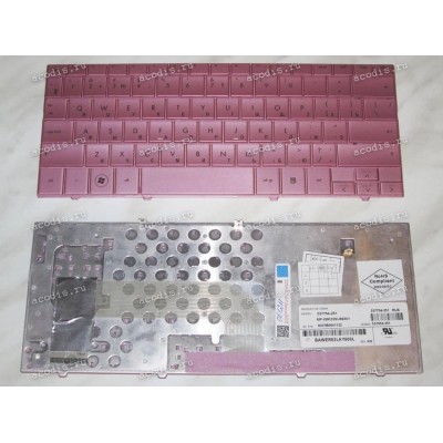 Keyboard HP/Compaq Mini 110-****, 1101 (Pink/Matte/RUO) розовая матовая русифицированная