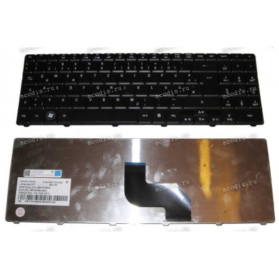 Keyboard Acer Aspire 5516, 5517, 5532, 5534, 5732, eMachines E430, E525, E6**, E725 (339х112 мм)(Black/Matte/GR)