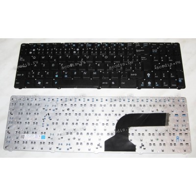 Keyboard Asus A52*, F50*, F70SL, G51*, G53JW, G60*, G72*, G73*, K52*, K53*, K73S, K74, N50*, N51*, N52*, N53*, N60, N61*, N70, N71*, N73*, N90*, P52*, P53, U50*, UL50*, UX50*, W90*, X52*, X61*, X66* (Black-Black/Matte/CZ) чёрная матовая