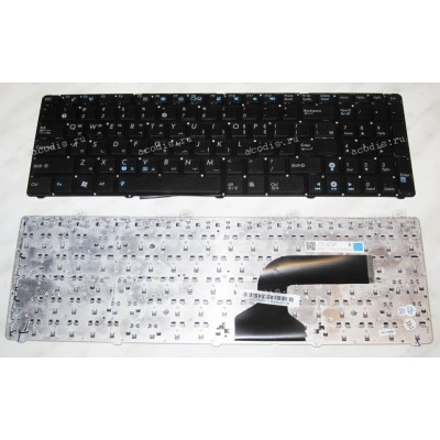 Keyboard Asus A52*, F50*, F70SL, G51*, G53JW, G60*, G72*, G73*, K52*, K53*, K73S, K74, N50*, N51*, N52*, N53*, N60, N61*, N70, N71*, N73*, N90*, P52*, P53, U50*, UL50*, UX50*, W90*, X52*, X61*, X66* (Black/Matte/KOR) чёрная матовая
