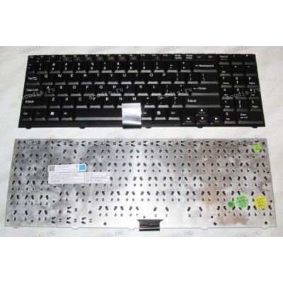 Keyboard Clevo D27, D47, D590, D900, M59 (Black/Matte/US) черная матовая