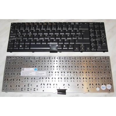 Keyboard Clevo D27, D47, D590, D900, M59 (Black/Matte/TR) черная матовая