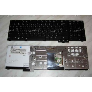 Keyboard HP/Compaq EliteBook 8740W (Black/Matte/LED/AR) чёрная матовая с подсветкой PointStick