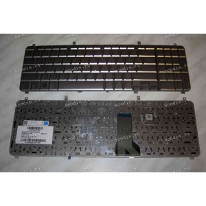 Keyboard HP/Compaq HDX X16, HDX16 (Silver/Glossy/US) серебристая глянцевая