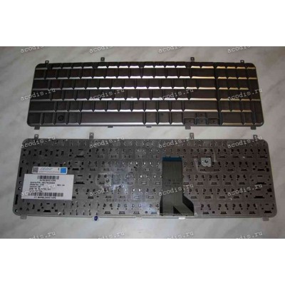 Keyboard HP/Compaq HDX X16, HDX16 (Silver/Glossy/US) серебристая глянцевая
