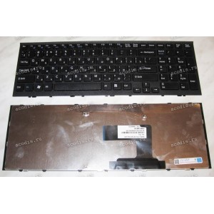 Keyboard Sony VPC-EL (p/n:148968761) (Black-Black/Matte/RUO) черная в черной рамке