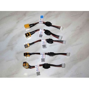 DC Jack Acer Aspire 5220, 5220G, 5310, 5320, 5520, 5520G, 5530, 5530G, 5720, 7220, 7520, 7520G + cable 80 mm + 4 pin жёлтые